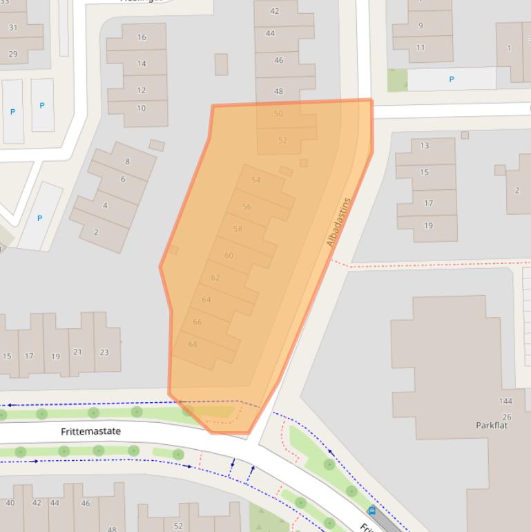 Kaart van postcodegebied 8925CP.