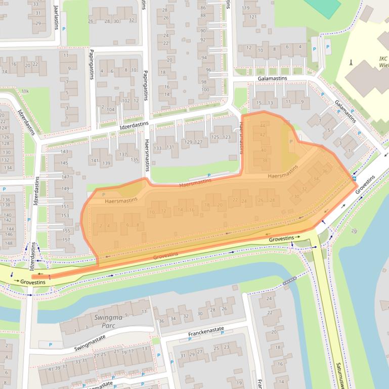 Kaart van postcodegebied 8925EJ.