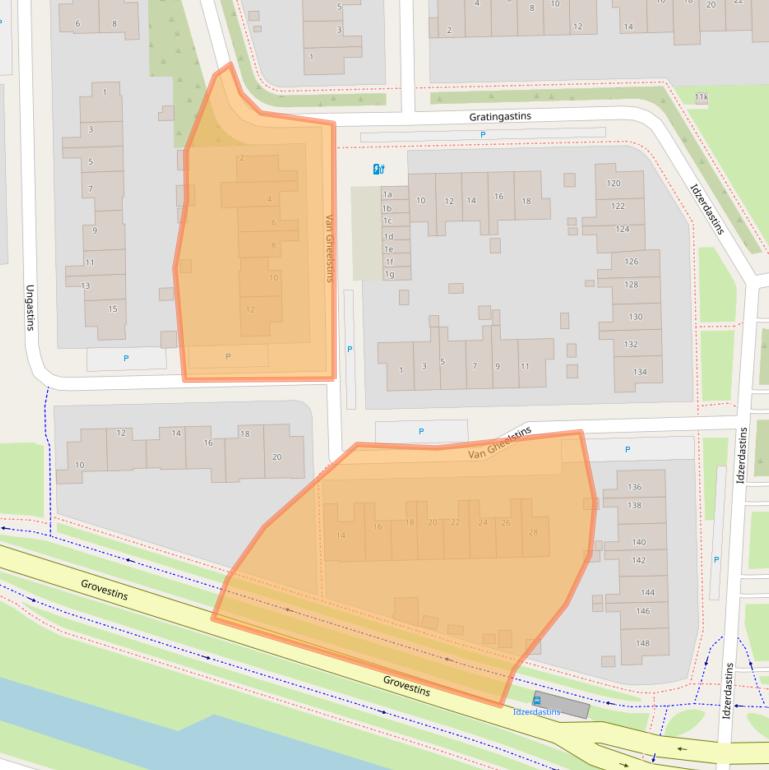 Kaart van postcodegebied 8925GB.