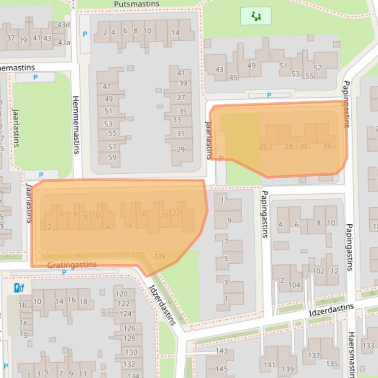 Kaart van postcodegebied 8925GL.