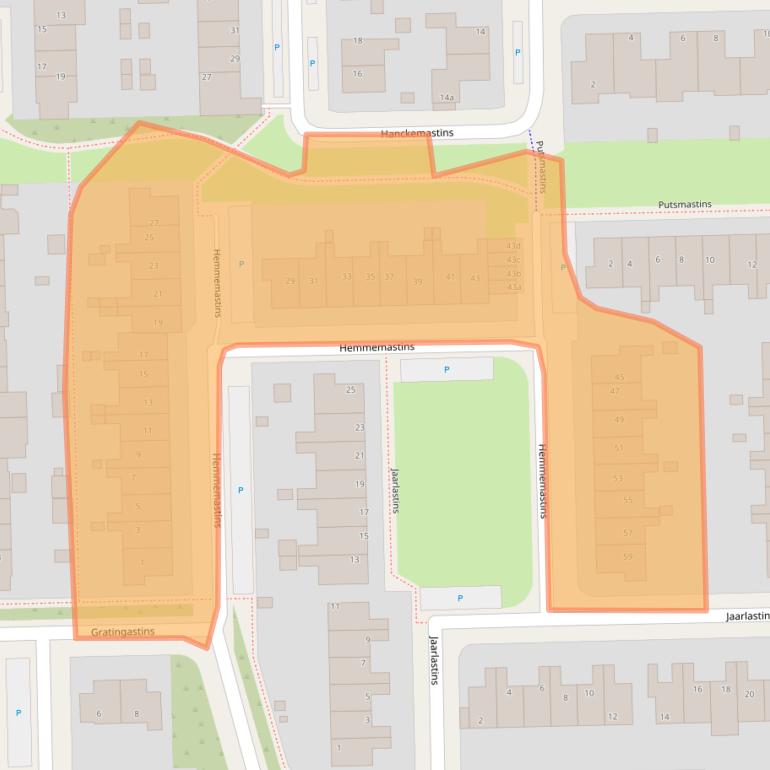 Kaart van postcodegebied 8925GN.