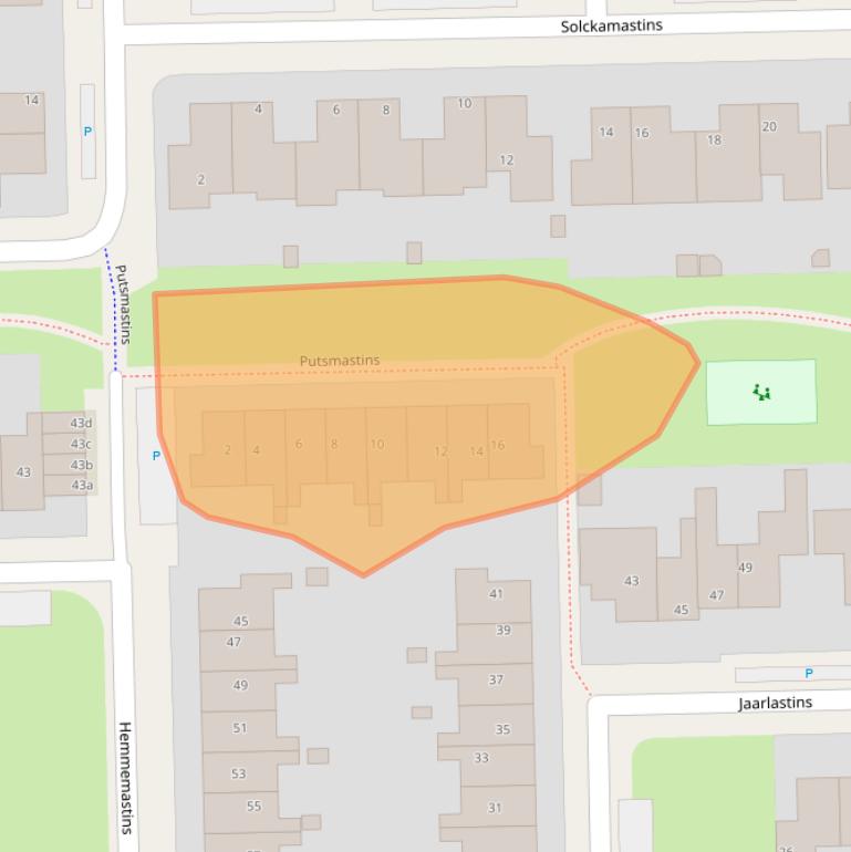 Kaart van postcodegebied 8925GR.