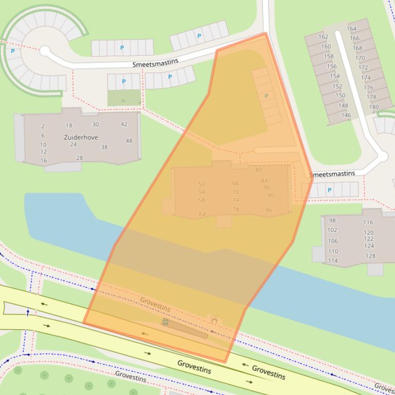 Kaart van postcodegebied 8925GT.