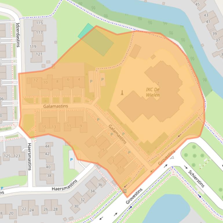 Kaart van postcodegebied 8925GZ.