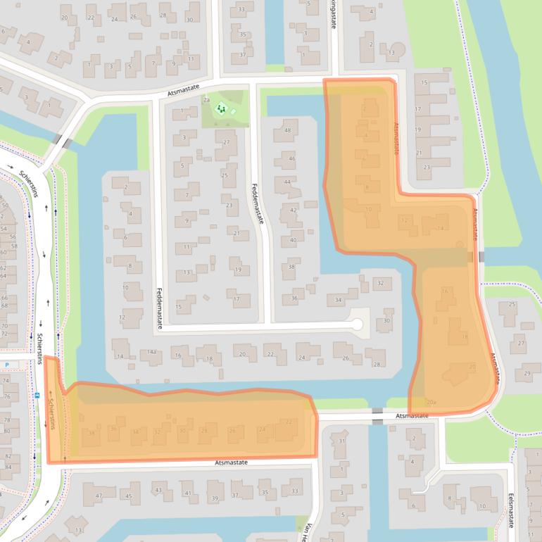Kaart van postcodegebied 8925HA.