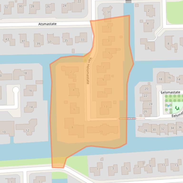 Kaart van postcodegebied 8925HK.