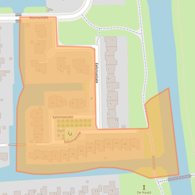 Kaart van postcodegebied 8925HM.