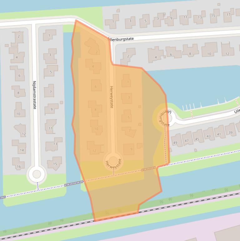 Kaart van postcodegebied 8925HR.