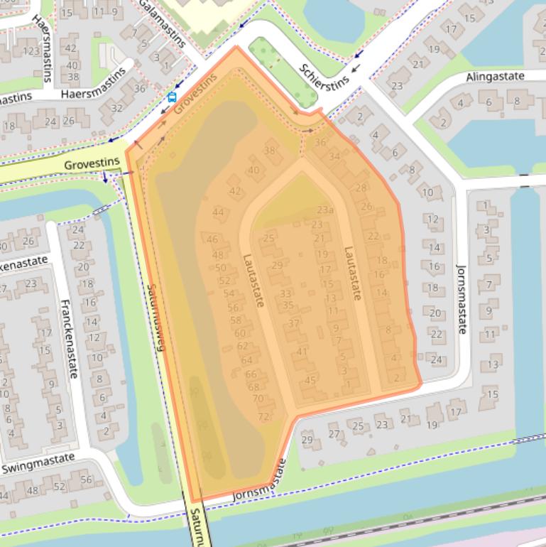 Kaart van postcodegebied 8925HS.