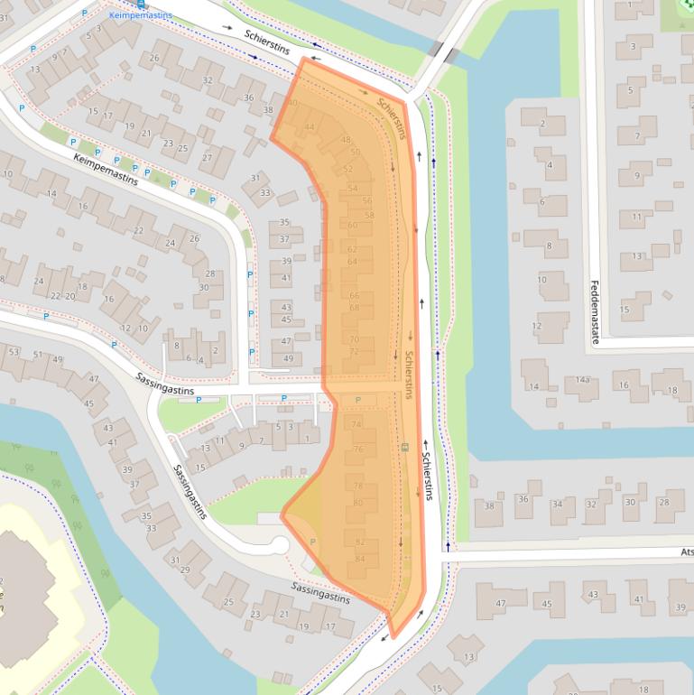 Kaart van postcodegebied 8925JC.