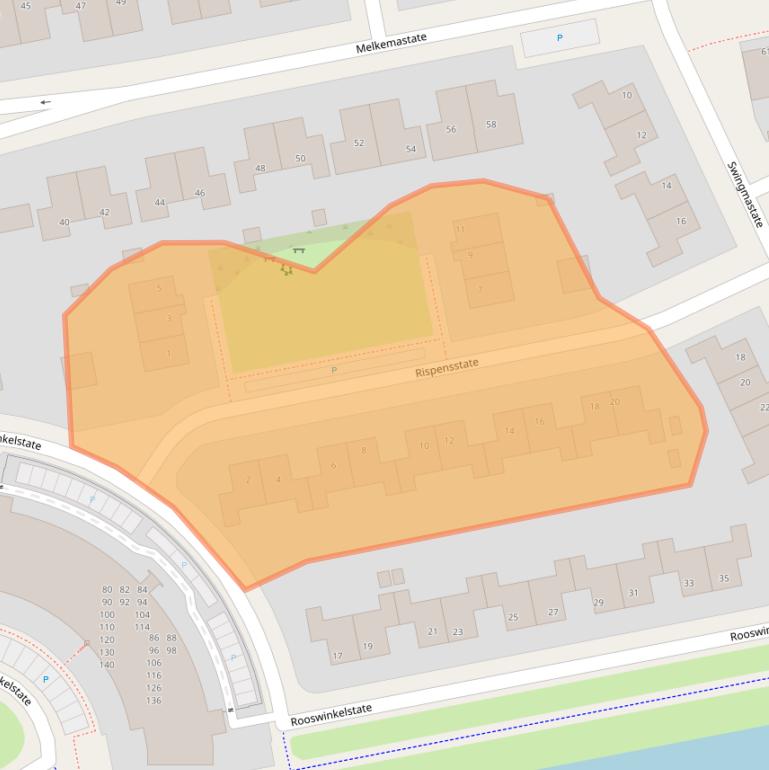 Kaart van postcodegebied 8925LE.