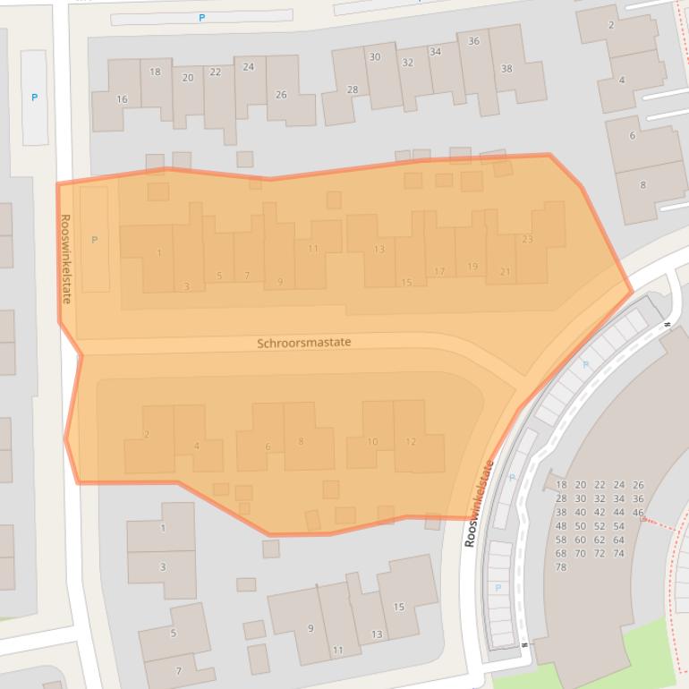 Kaart van postcodegebied 8925LG.