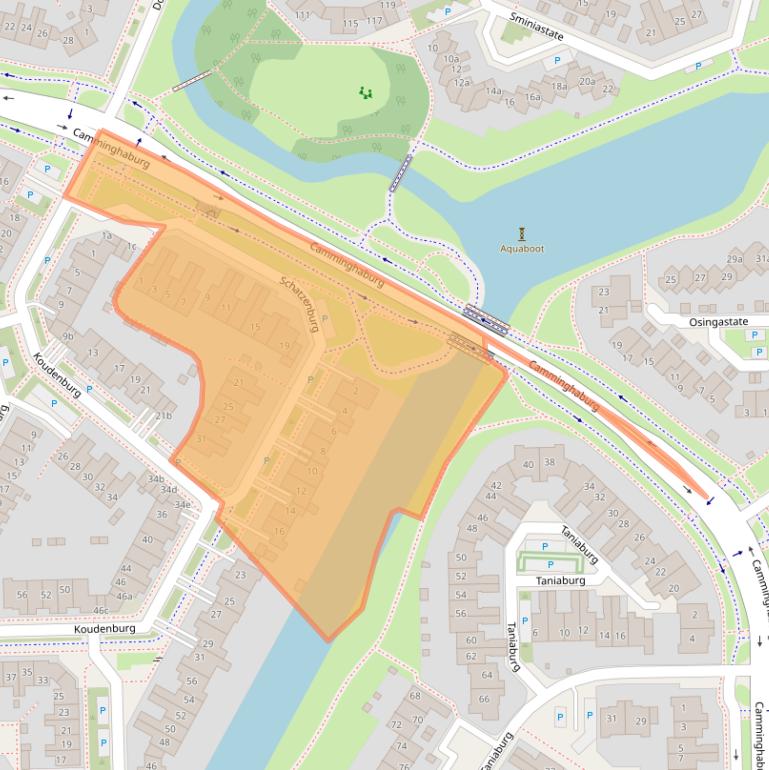 Kaart van postcodegebied 8926KD.