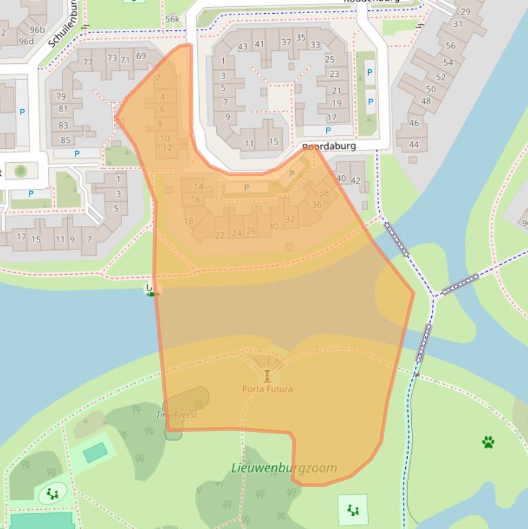 Kaart van postcodegebied 8926KG.