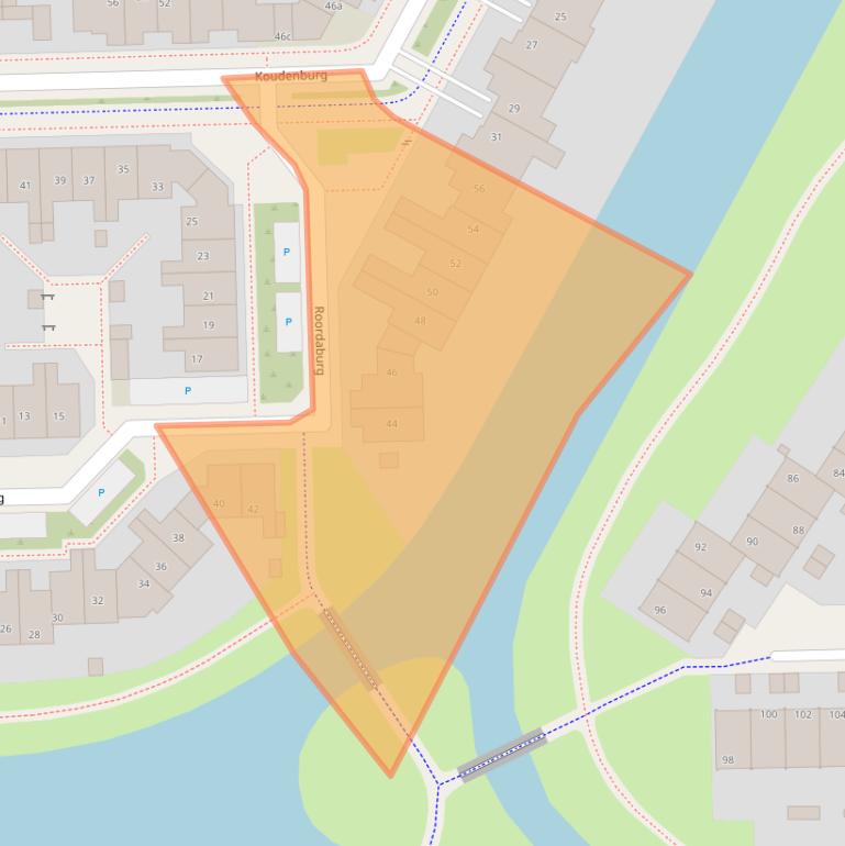 Kaart van postcodegebied 8926KH.