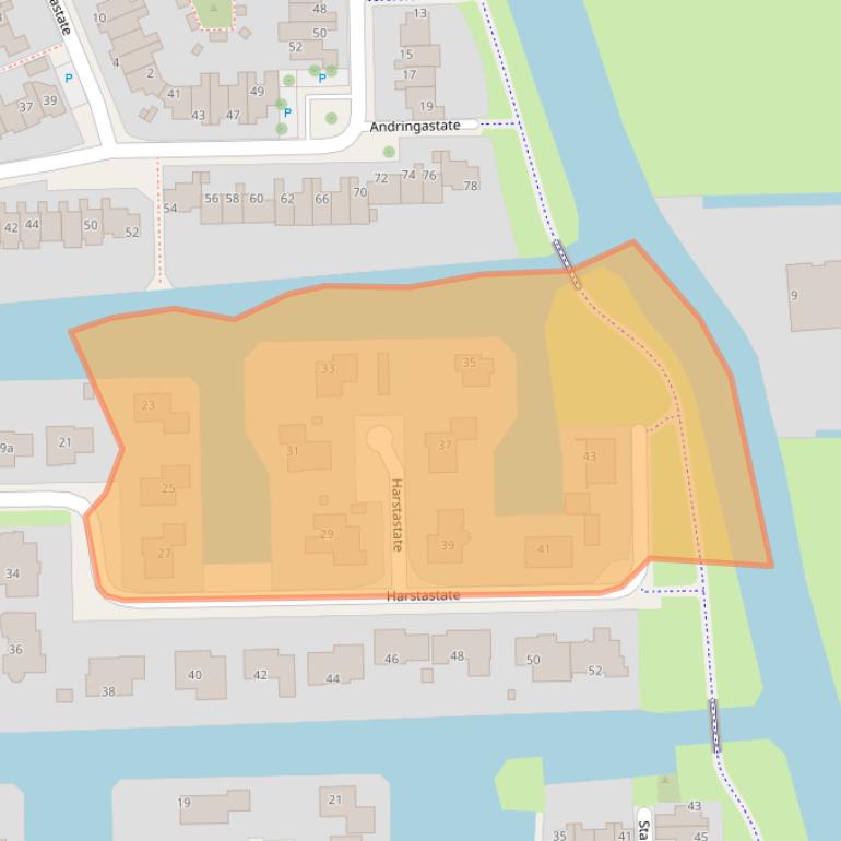 Kaart van postcodegebied 8926LG.