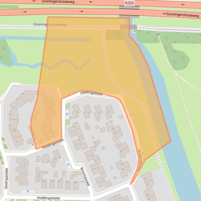 Kaart van postcodegebied 8926MC.