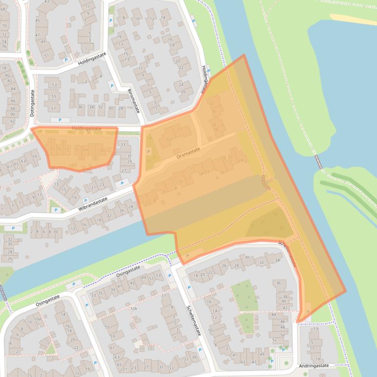 Kaart van postcodegebied 8926MD.
