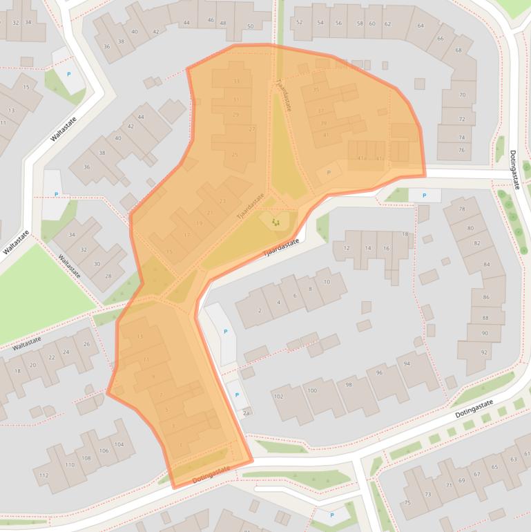 Kaart van postcodegebied 8926MJ.