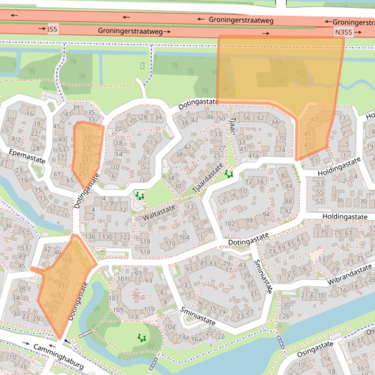 Kaart van postcodegebied 8926ML.