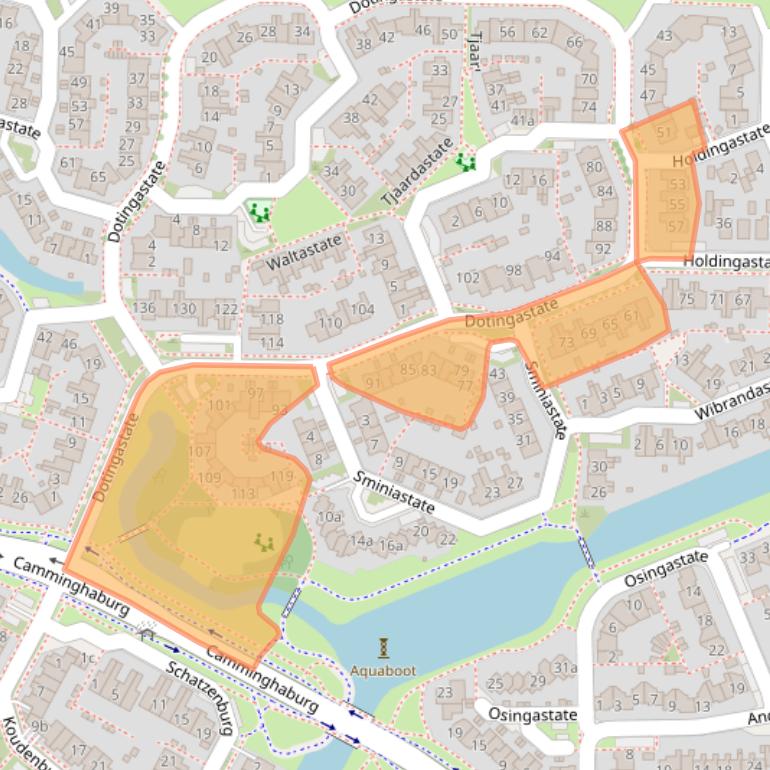 Kaart van postcodegebied 8926MN.