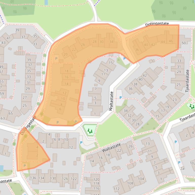 Kaart van postcodegebied 8926MP.