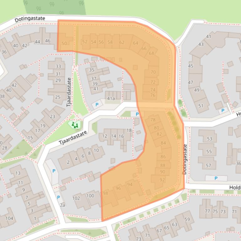 Kaart van postcodegebied 8926MR.