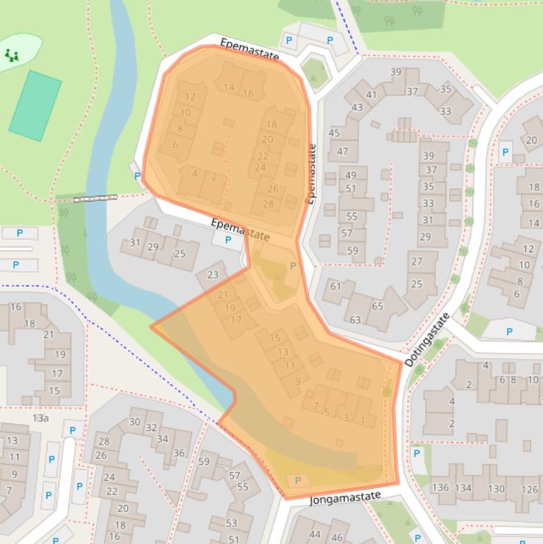 Kaart van postcodegebied 8926MX.