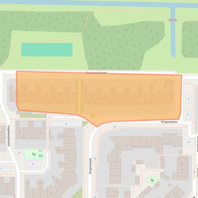 Kaart van postcodegebied 8926NE.