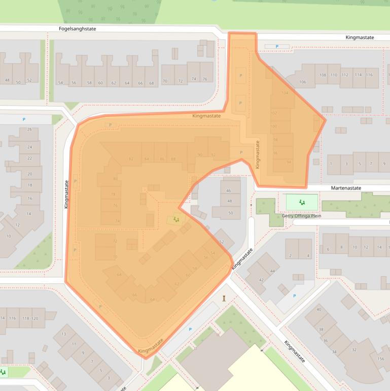 Kaart van postcodegebied 8926NP.