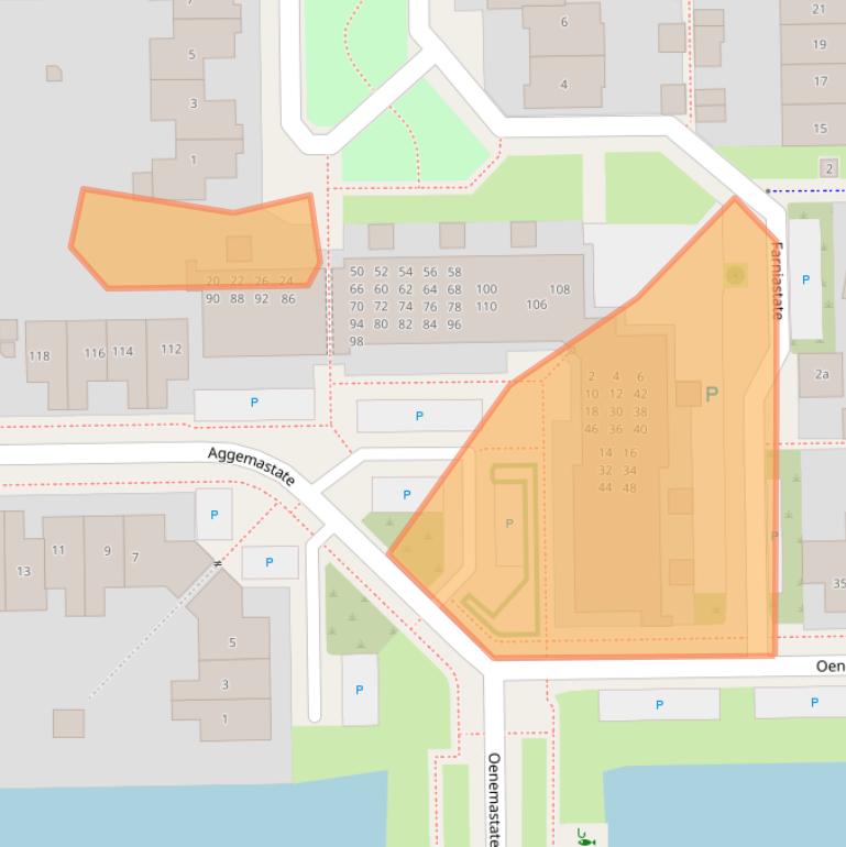 Kaart van postcodegebied 8926PD.