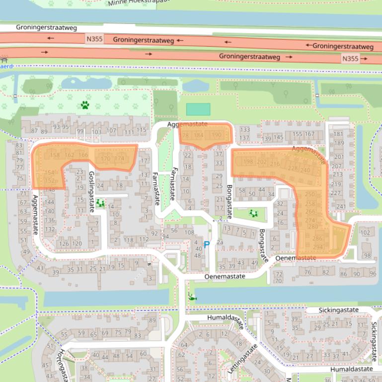 Kaart van postcodegebied 8926PH.