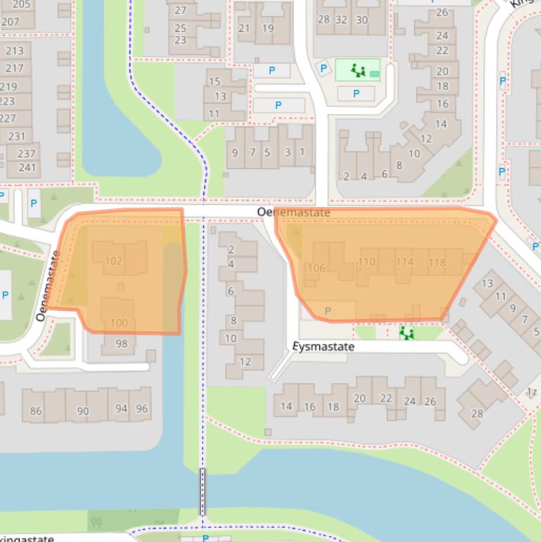 Kaart van postcodegebied 8926PT.