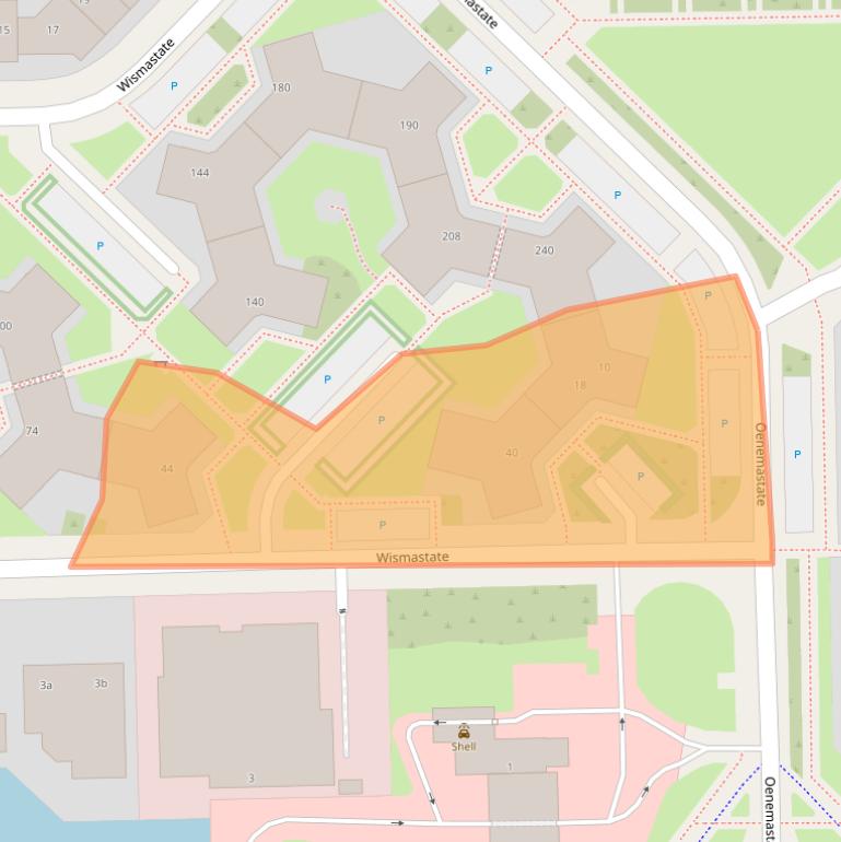 Kaart van postcodegebied 8926RB.