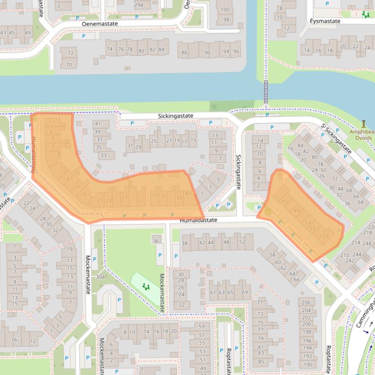 Kaart van postcodegebied 8926RD.
