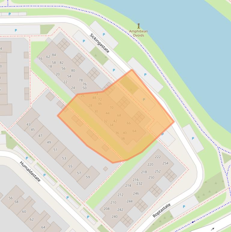 Kaart van postcodegebied 8926RX.