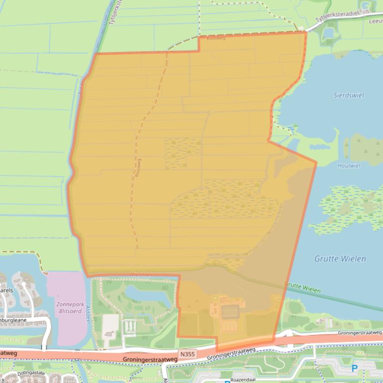 Kaart van postcodegebied 8926XH.