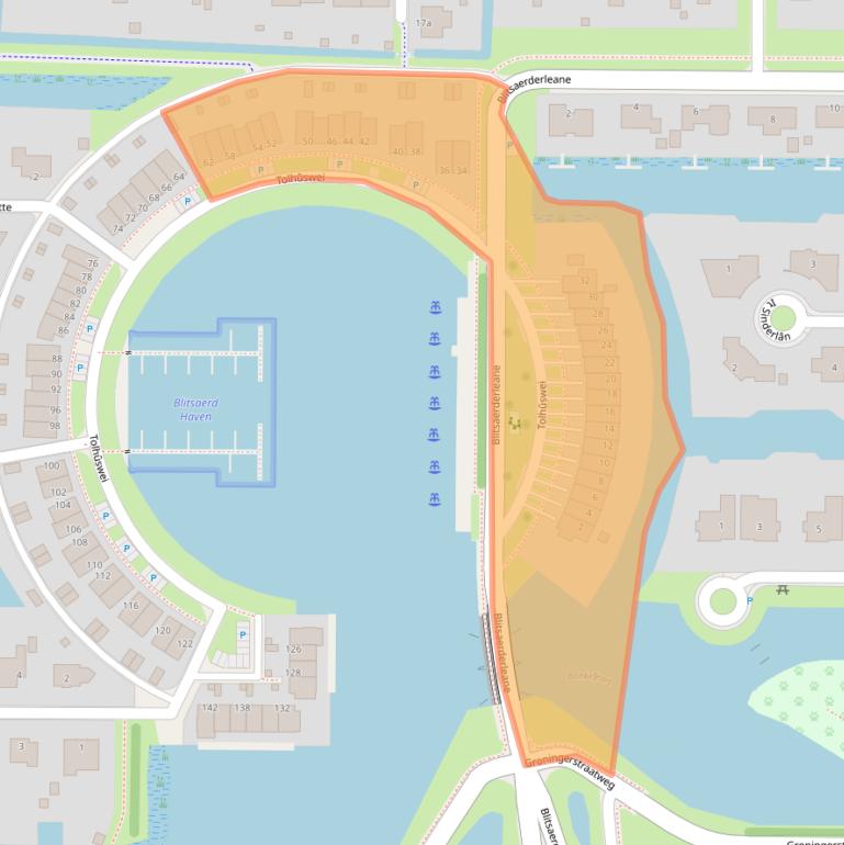 Kaart van postcodegebied 8927AH.