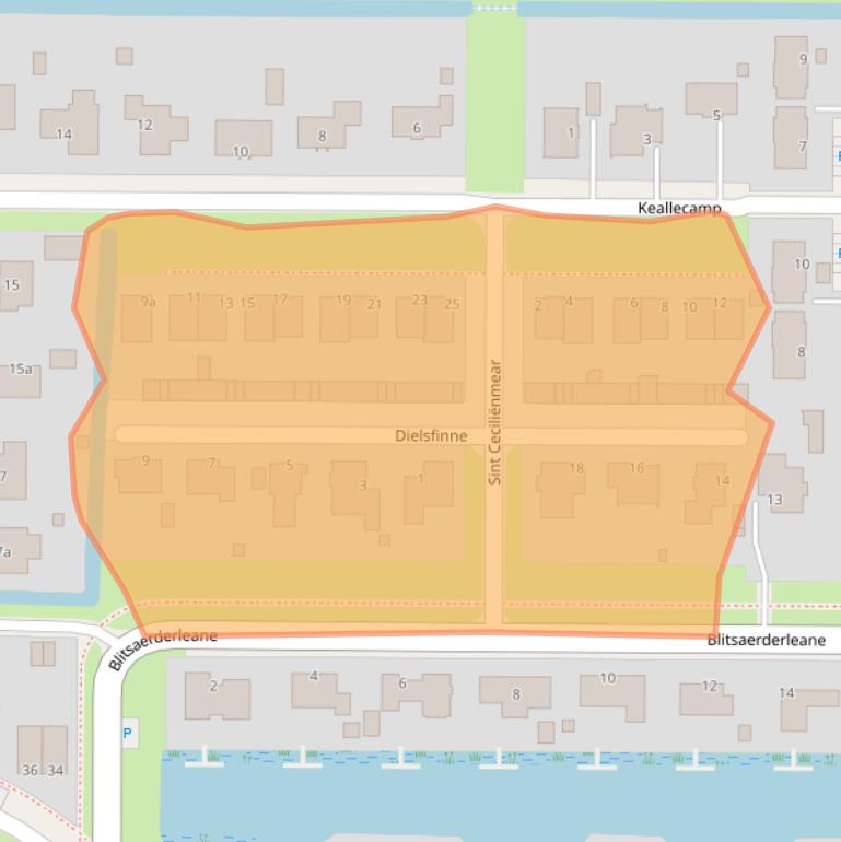 Kaart van postcodegebied 8927AR.