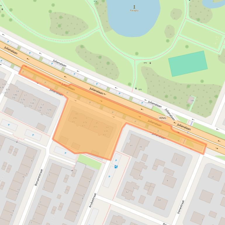 Kaart van postcodegebied 8931AC.