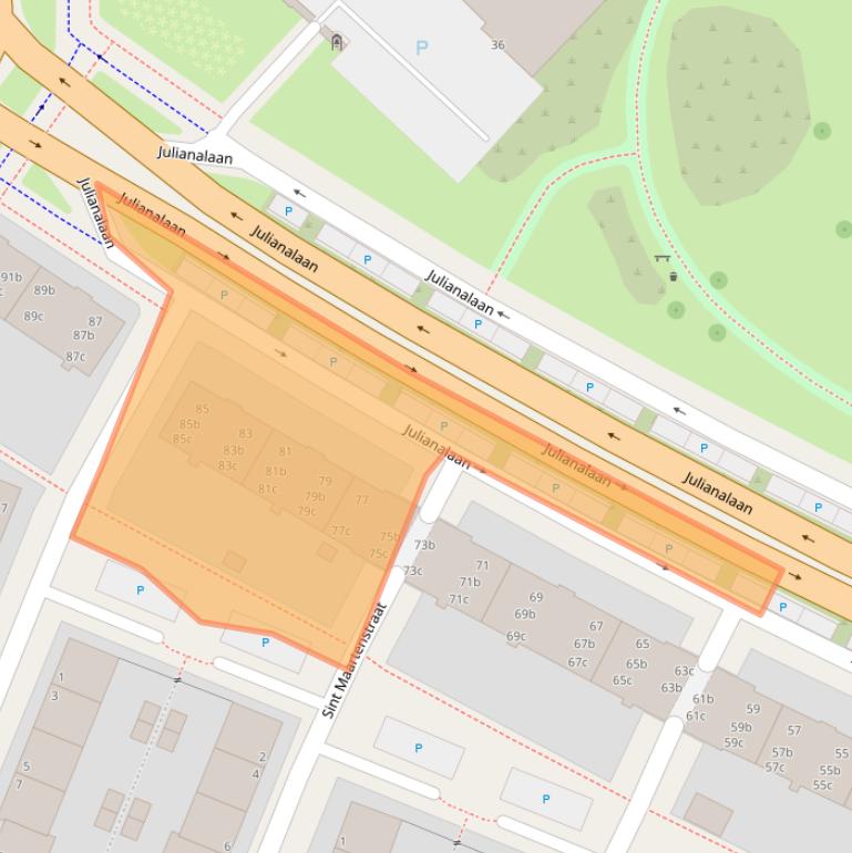 Kaart van postcodegebied 8931AG.