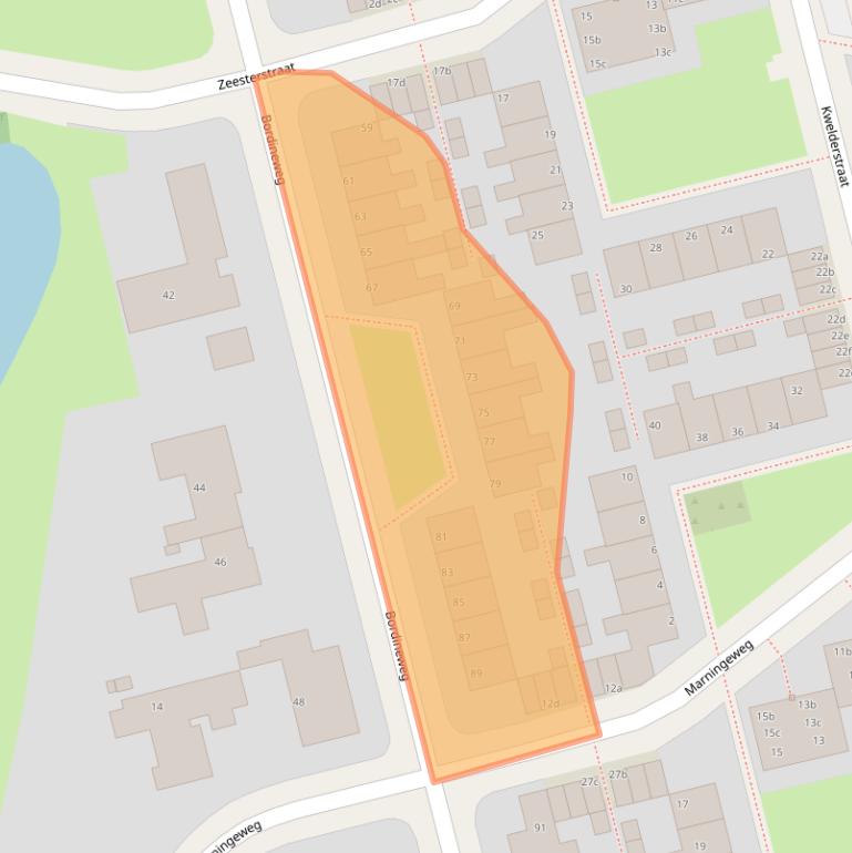 Kaart van postcodegebied 8931AM.