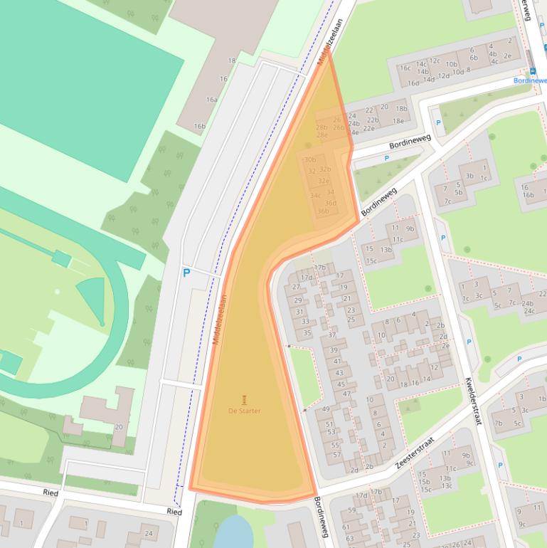 Kaart van postcodegebied 8931AS.