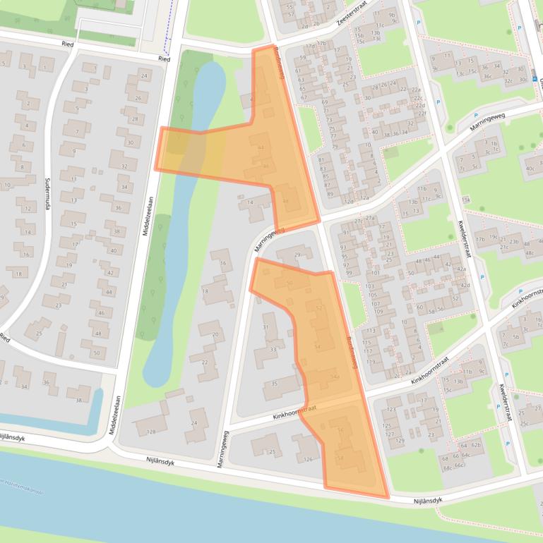 Kaart van postcodegebied 8931AT.