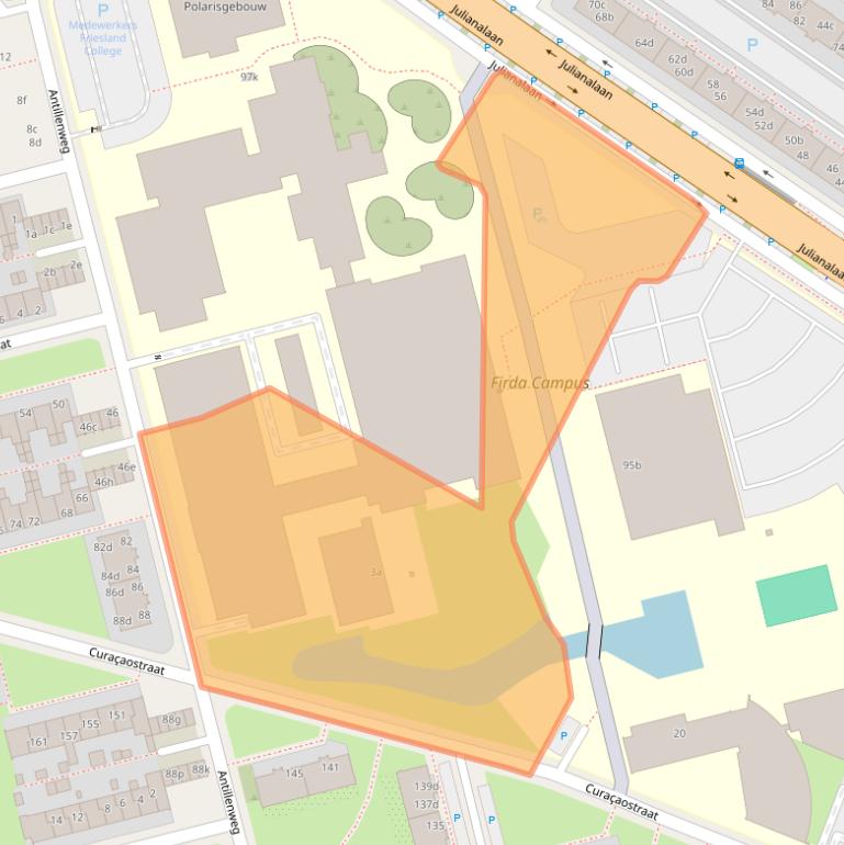 Kaart van postcodegebied 8931BV.
