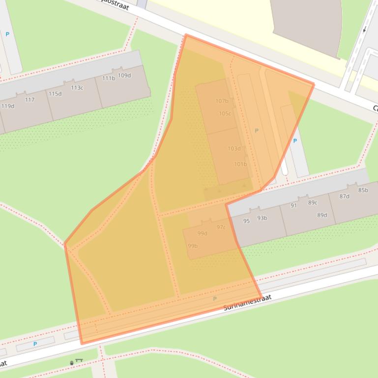 Kaart van postcodegebied 8931CN.