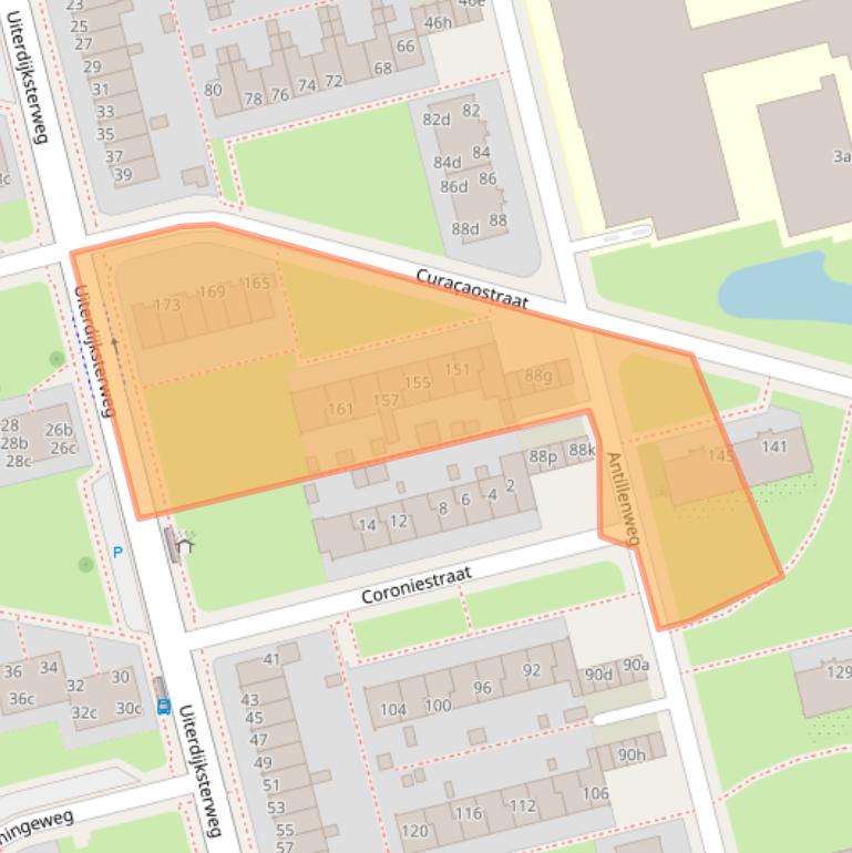 Kaart van postcodegebied 8931CT.