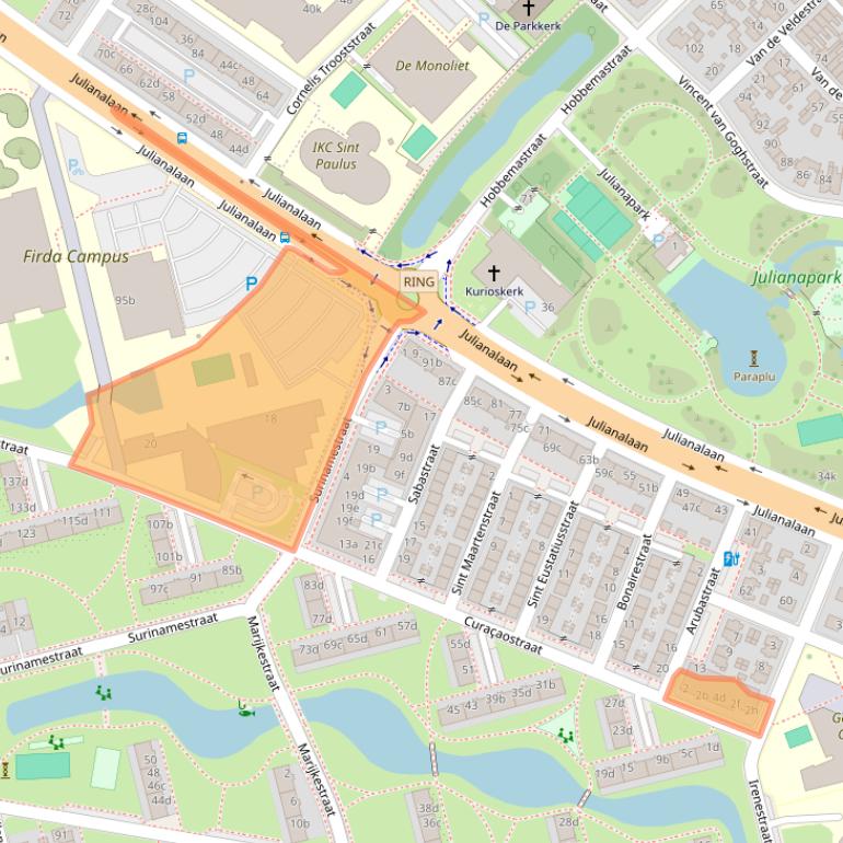 Kaart van postcodegebied 8931CV.