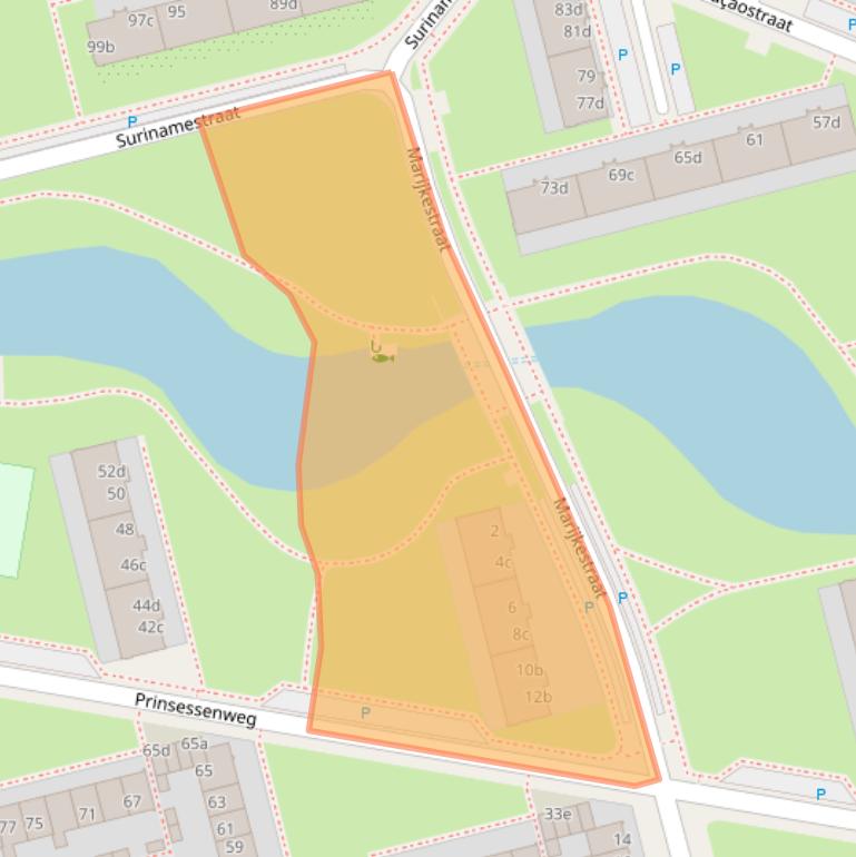 Kaart van postcodegebied 8931EB.