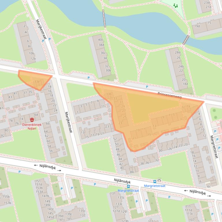 Kaart van postcodegebied 8931EC.